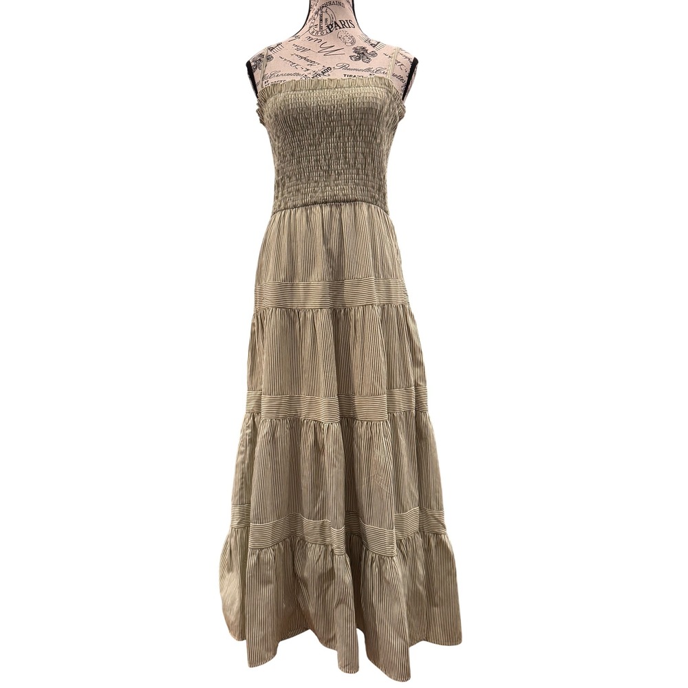 American Threads Smocked Maxi Dress